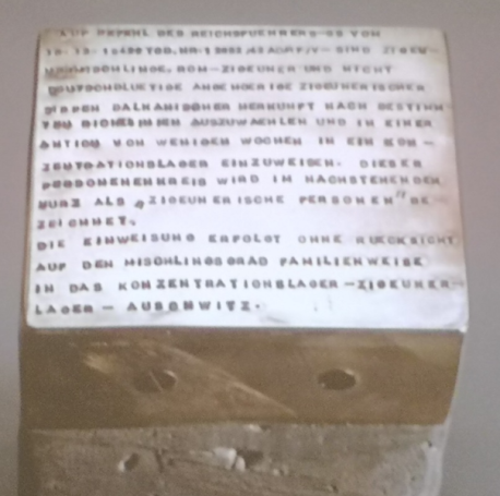Der Vorläufer der Stolpersteine